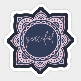 Peaceful Mandala Design Sticker